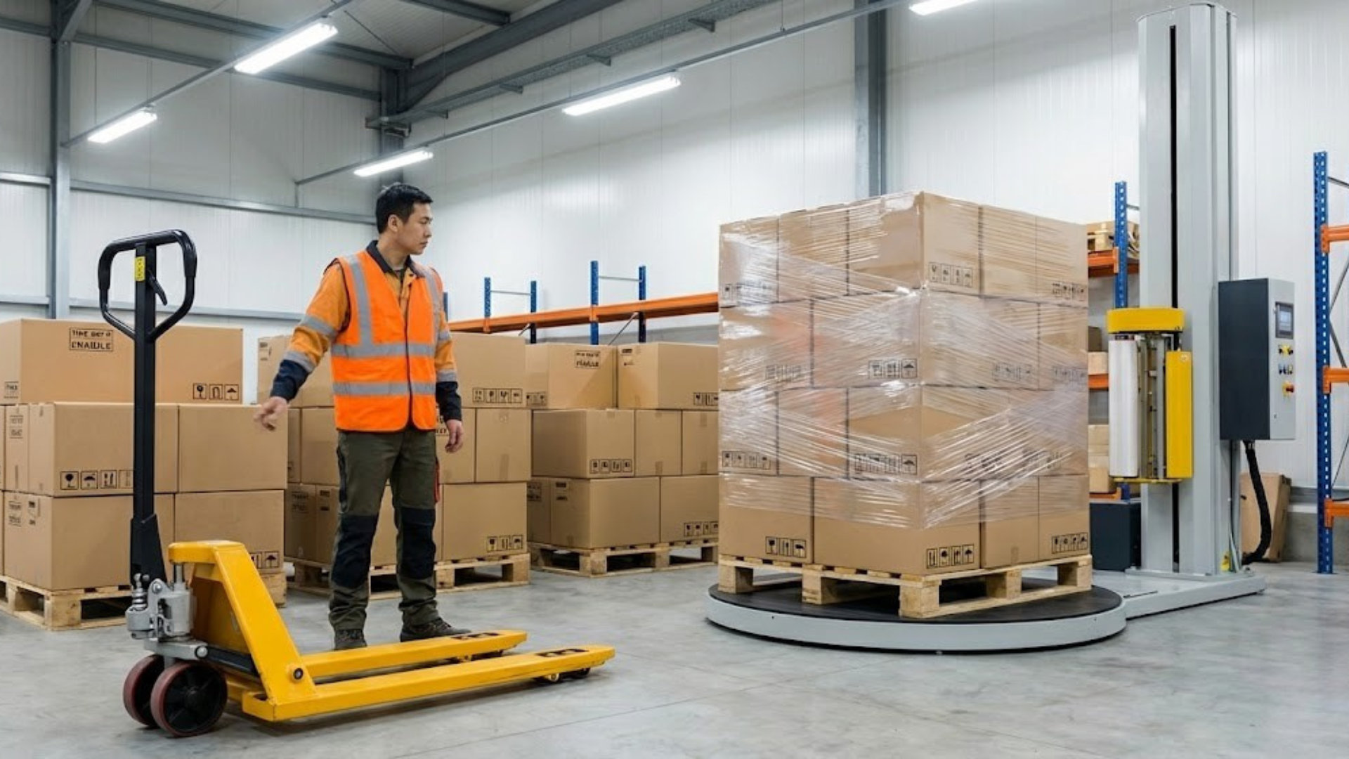 Verpackung und Exportabwicklung