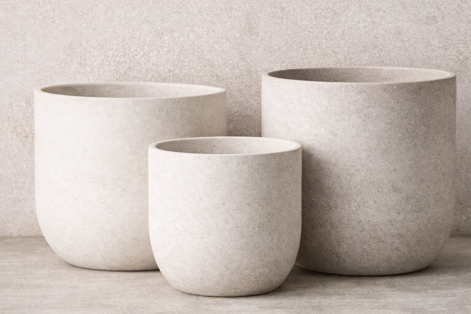 Close-up of a matte ceramic planter showing its low-sheen surface and subtle texture